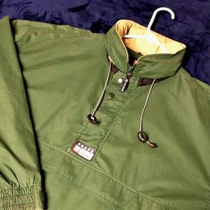 Vintage Chaps Ralph Lauren green windbreaker mens XL